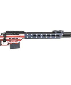 Masterpiece Arms 6.5 Creedmoor Precision Rifle with Patriot Cerakote Finish and Black Barrel
